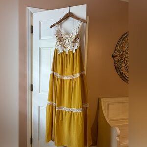 Anthropology lace maxi